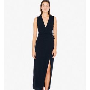 American Apparel Wrap Maxi Dress